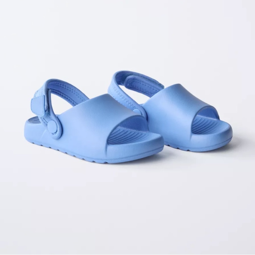 ZARA RUBBER SLINGBACK SANDALS - Picture 2 of 10